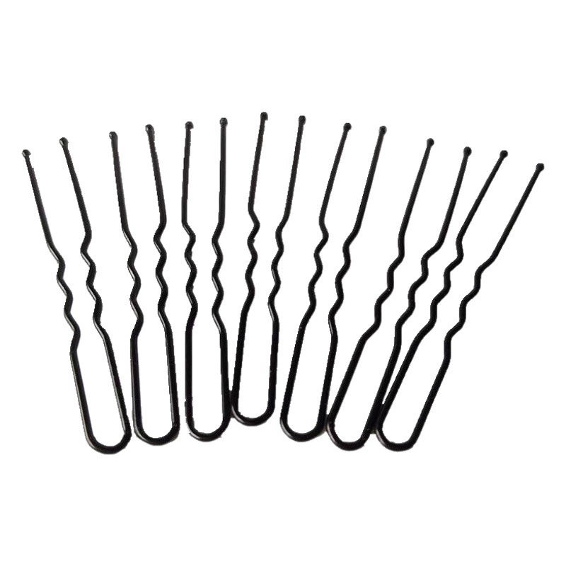 Европейская и американская трансграничная черная Золотая U-образная заколка для прически невесты женская заколка для волос U-образная заколка для волос прямые продажи с фабрики