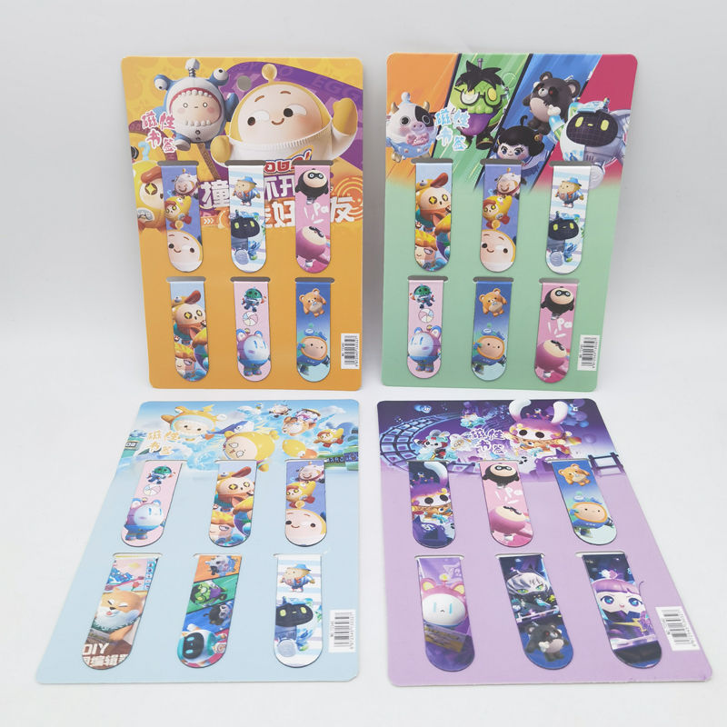 marcadores creativos colección completa de estudiantes de dibujos animados marcadores de barra magnéticos aficionados marcadores de libros
