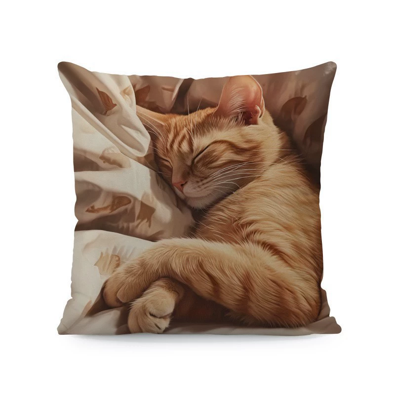 Pillow, plush pillowcase, cute sofa with animals, (Cross-border trading)