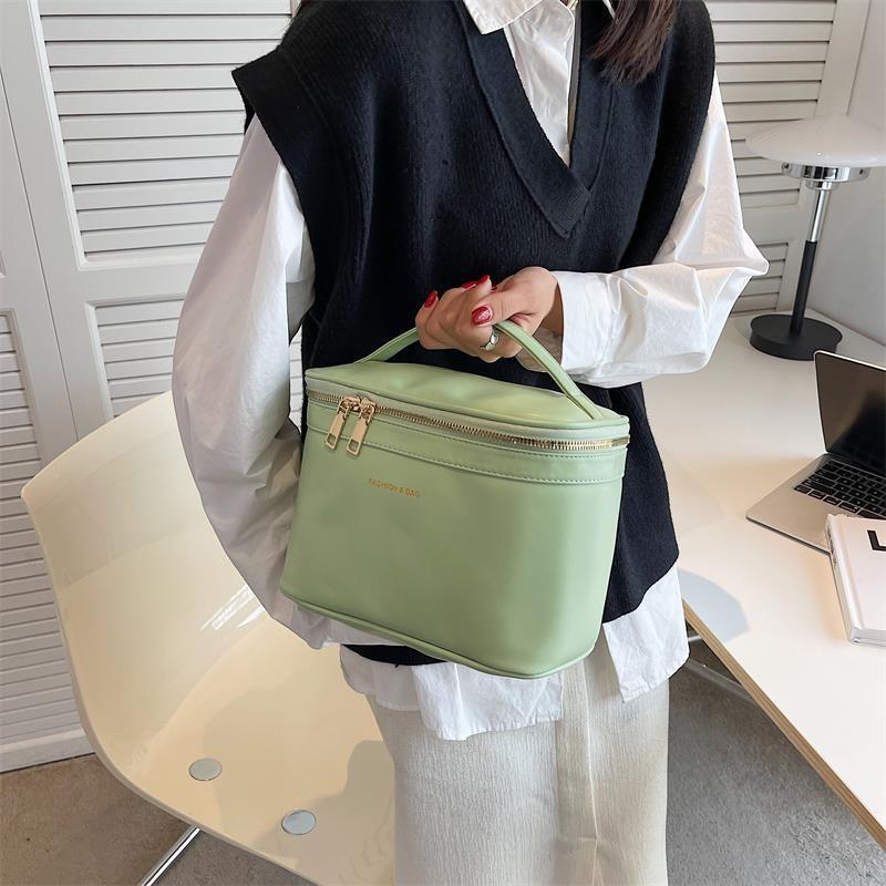 新品ポーチレディース大容量pu防水洗面バッグポータブル旅行高级感口紅化粧品収納袋|undefined