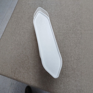 Matte white ceramic tableware stone pattern octagonal long plate long plate