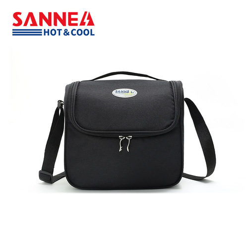 SANNE insulated bag striped picnic bag Amazon thickened insulated lunch bag portable aluminum foil lunch box bag