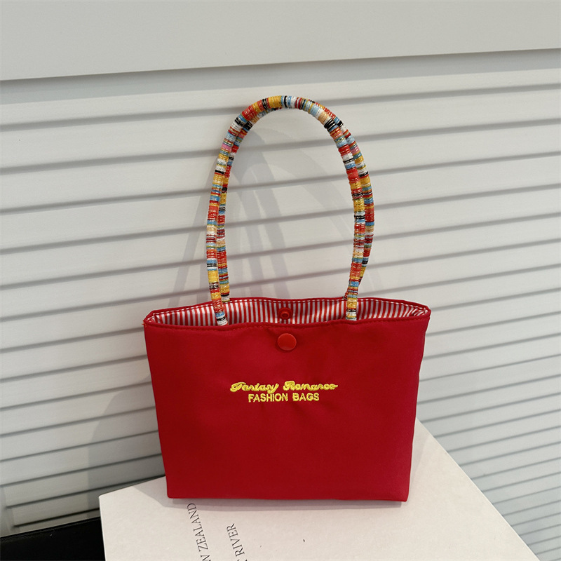 Embroidered Letter Nylon Bag, Mobile Phone Bag, Versatile Handbag, Simple Small Square Bag, Gift Bag for Mother's Day Embroidered Letter Nylon Bag, Mobile Phone Bag, Versatile Handbag, Simple Small Square Bag, Gift Bag for Mother's Day