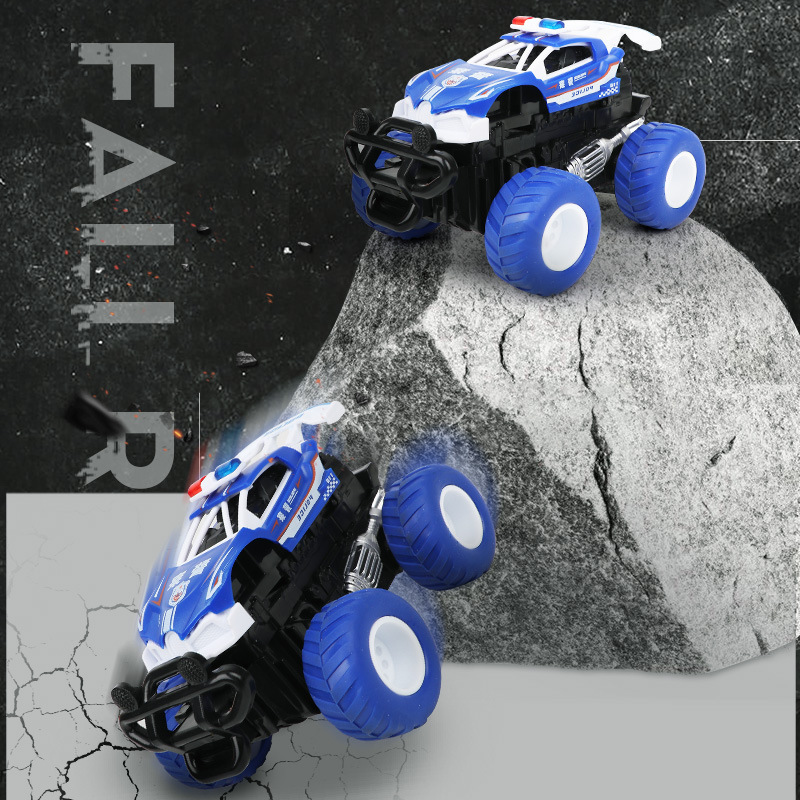 Inertia Pull Back Four-wheel Drive Deformation Increase Rotating Off-road Vehicle Children's Toys display picture 1