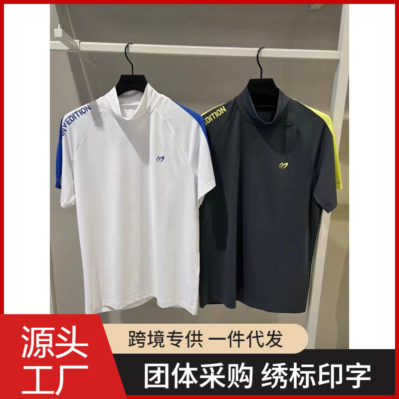 Summer New Golf Clothing Men's Short-Sleeved T-Shirt Polo Shirt Golf Golf Uniform Sports Quick-Drying Breathable Top
