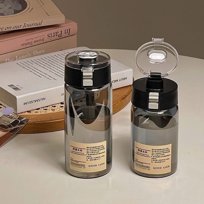 無印良品のプラスチック製ウォーターカップ、見栄えが良く、シンプルで持ち運びに便利なカップ、持ち運びに便利で落下防止PC、ティーセパレーター付き、男性と女性のハンドル広告カップ|undefined