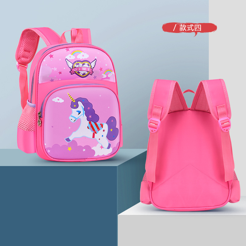 UIME kindergarten niños y niñas 3 años de edad almohadilla de hombro alivio de Carga Protección de la columna vertebral LOGO mochila para niños mochila de dibujos animados lindo en stock