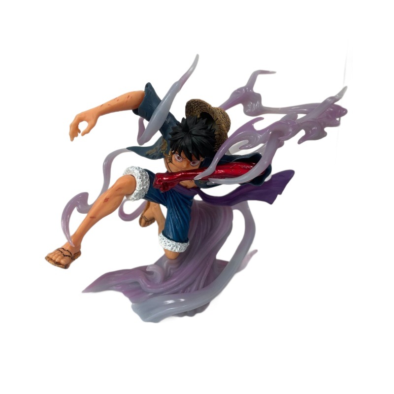 원피스 킹 고스트 아일랜드 스카이 페인팅 다섯 번째 기어 니카 루피 핸드 헬드 부는 루피 두 번째 기어 각성 모델 장식품 장난감