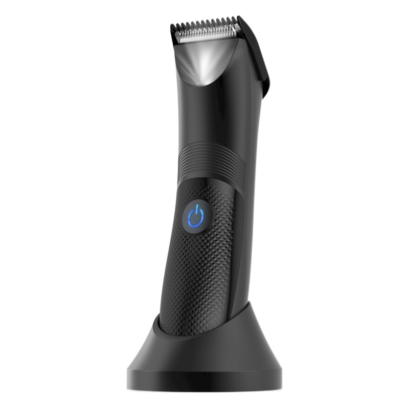 Cortadora de pelo corporal para hombres, transfronteriza, eléctrica, de cerámica, con pantalla digital, impermeable, recortadora para áreas privadas, dispositivo de depilación para todo el cuerpo, axilas y ingle.
