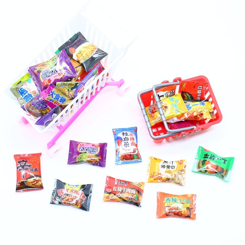 ミニチュア食品おもちゃシミュレーションミニおもちゃドールハウススナックバッグインスタントラーメンスーパーマーケットコンビニエンスストアままごとモデル|undefined