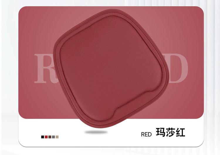 Universal Seat Cushion Arrow Without Backrest for Car Main Driver, All-Season Front Driver's Seat Full-Cover Seat Cushion Leather Seat Cover