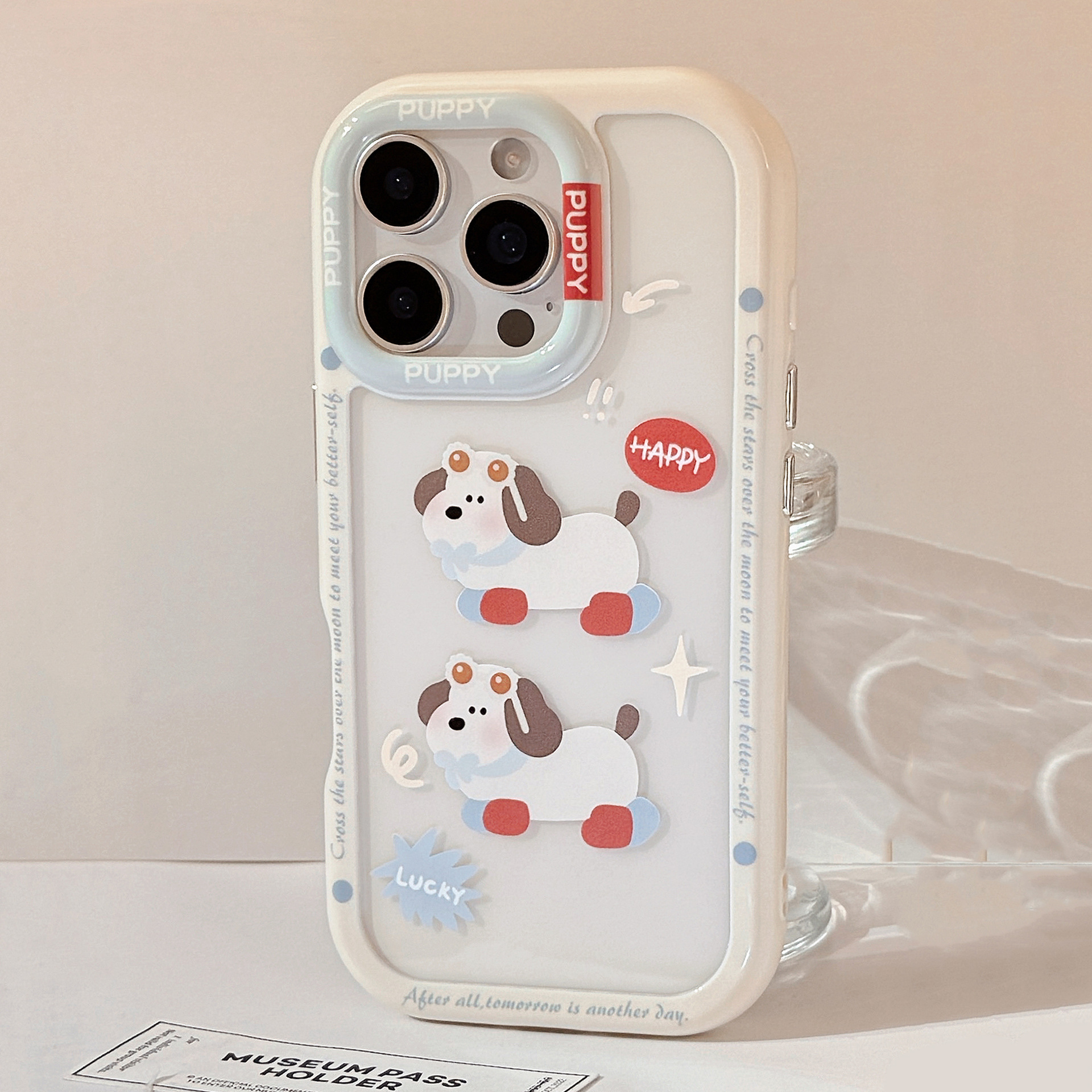 Cover protettiva per iphone con cagnolino e occhiali_voghion.com