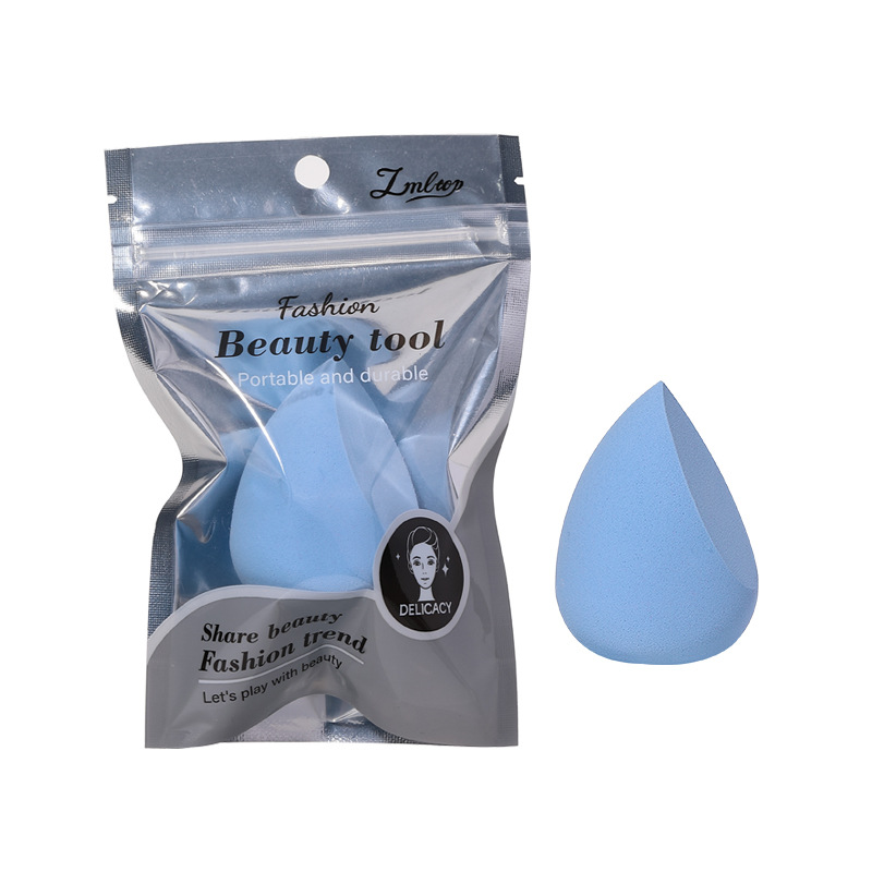 LMLTOP gota de agua corte oblicuo maquillaje de belleza huevo seco y húmedo de doble uso agua de remojo maquillaje gran soplo de maquillaje JJF27