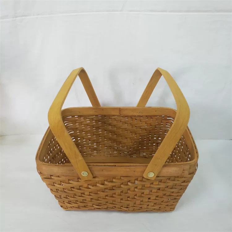 Woven wooden pack, handheld storage system, Birthday gift