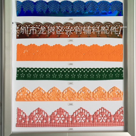 超声波压花带花型织带花边带DIY发饰发箍圣诞服饰辅料压纹带批发