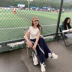 切糕自制小个子夏季气质t恤女休闲套装半裙半身裙裙子女装两件套