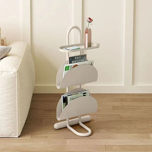 Bedroom Storage Rack Magazine Coffee Table Small Creative Mobile Small Table Balcony Side Bookshelf Sofa Living Room Bedside