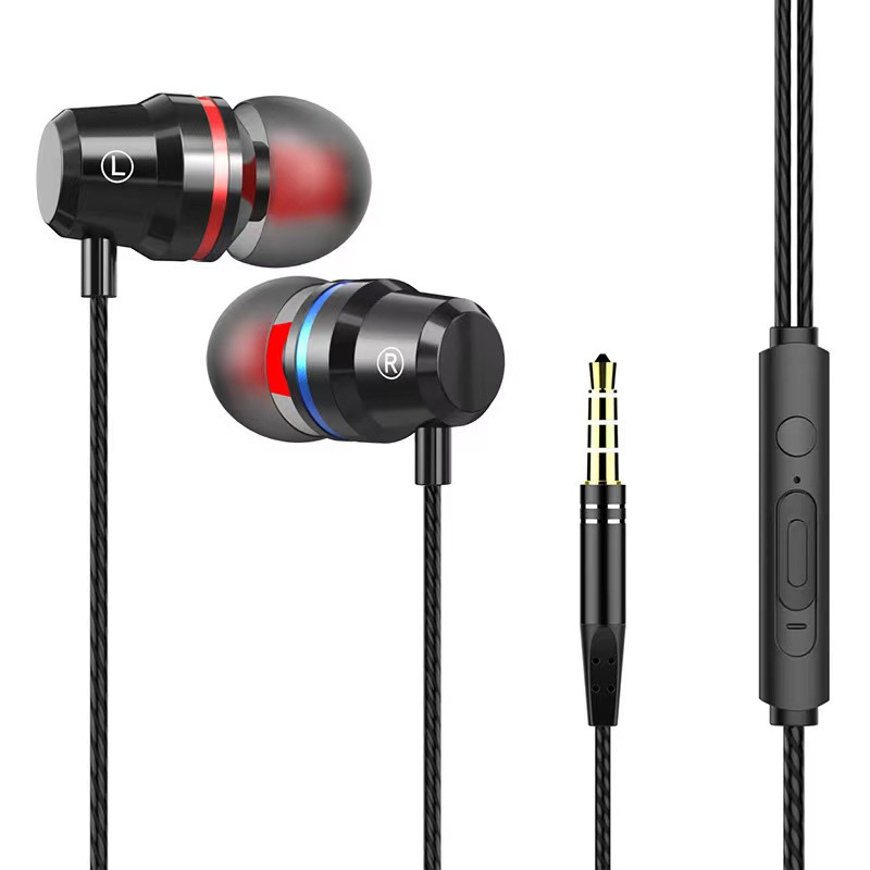 Audífonos Intrauditivos de 3.5mm para Teléfono Móvil, Auriculares Deportivos para Karaoke, Compatibles con Apple, Huawei, Android, Samsung, Gran Venta Transfronteriza