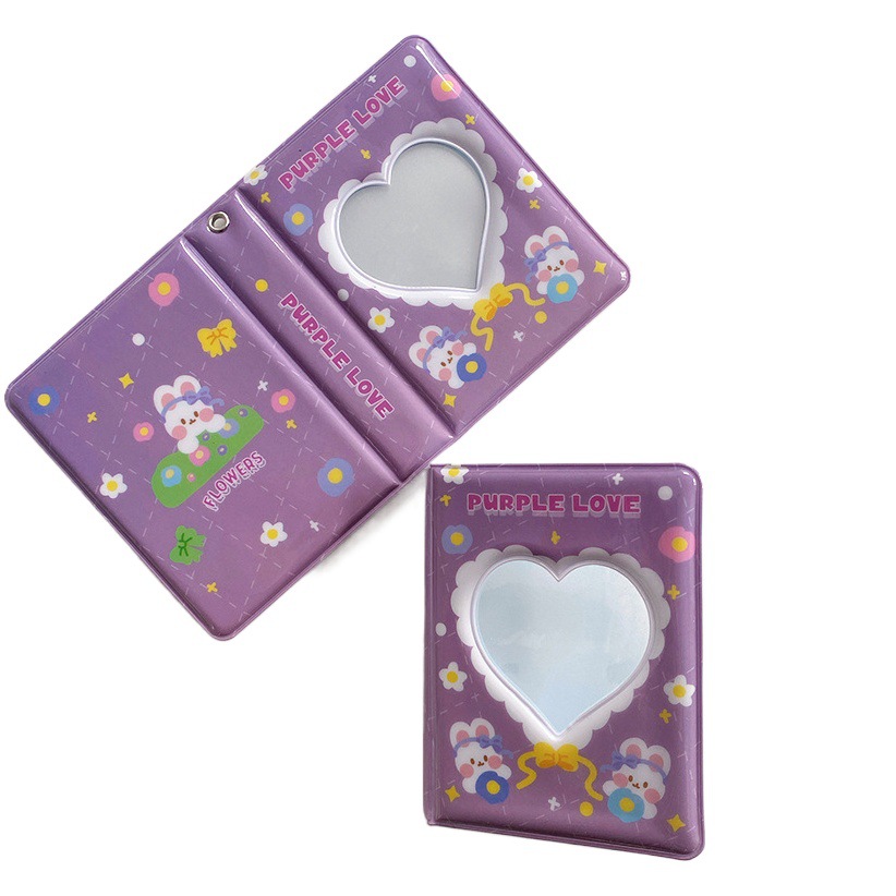 Corea del Sur ins estilo lindo oso cereza conejo 3 pulgadas Polaroid álbum estrella aidou álbum pequeño tarjeta de almacenamiento libro