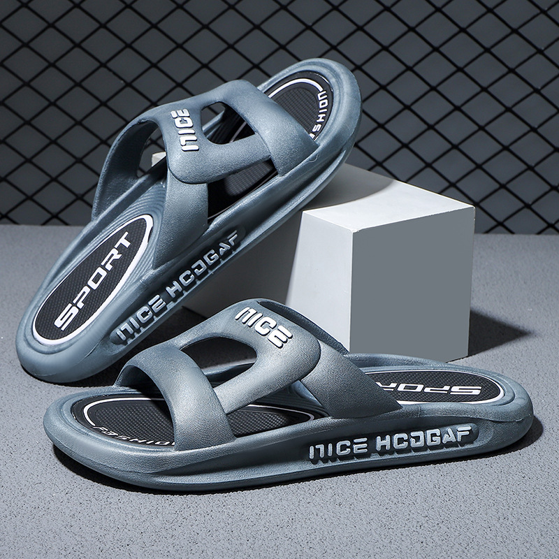 Zapatillas para hombres y mujeres antiolor fondo grueso interior baño doméstico antideslizante pareja de baño para usar zapatillas frías para hombres y mujeres