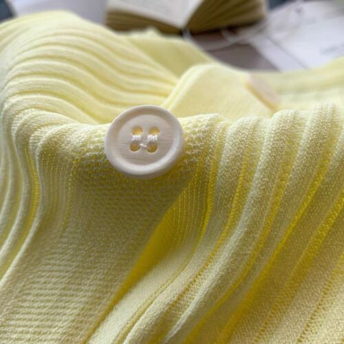Summer Ice Silk Short Sleeve Cardigan Solid Color V-neck Outerwear Unique Design Thin Top for Layering Air Conditioner Shirt Dropshipping