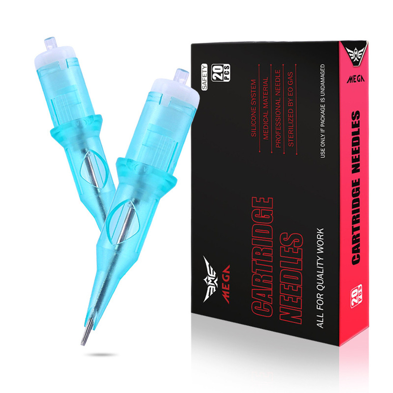MEGA tattoo integrated needle, disposable sterile tattoo cartridge needle, universal needle for motor tattoo machines, suitable for line work and shading MEGA tattoo integrated needle, disposable sterile tattoo cartridge needle, universal needle for motor tattoo machines, suitable for line work and shading
