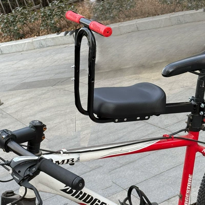 Bicycle child seat front Electric car child seat - universal-black-front-seat-armrest