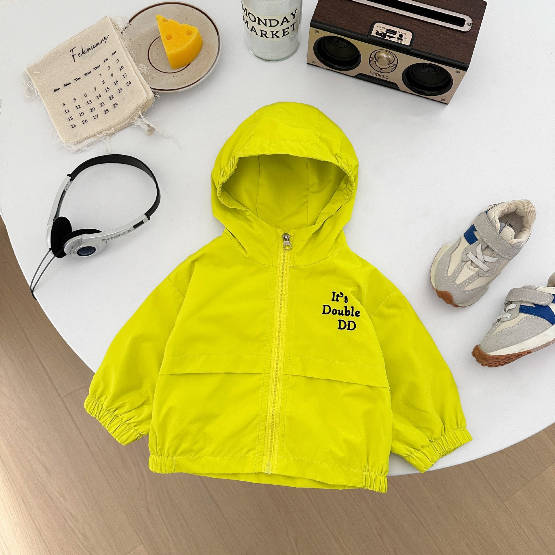 Yellow waterproof jacket