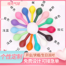 仿美哑光气球5寸10寸12寸18同色系乳胶加厚气球生日派对布置装饰