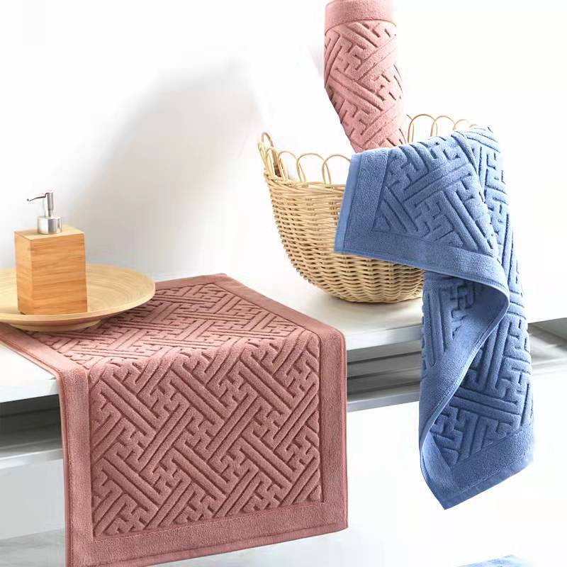 Nordic Nordic cotton floor towel absorbent floor mat pure cotton lint-free ins style light luxury machine washable washable