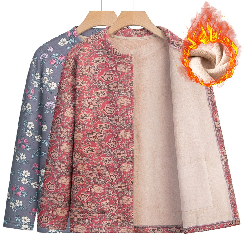 Мама Деронг теплая и бархатный кардиган