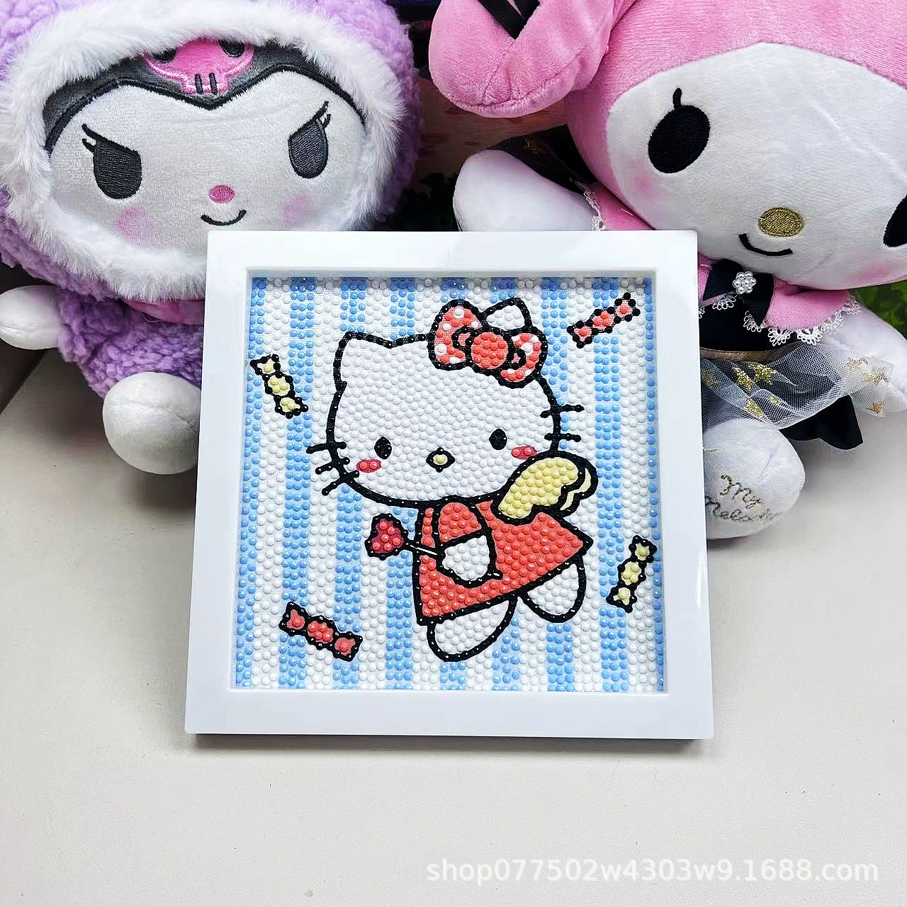 DIY-набор для алмазной мозаики 17×17 см, пластиковая рама, дизайн щенок, полный набор инструментов для кладки