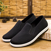 goods in stock comfortable Cotton summer Old Beijing Cloth shoes Men's singles black A pedal work Cloth shoes wholesale