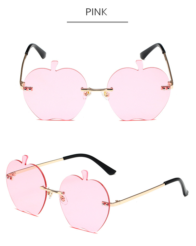 Zonnebrillen voor heren Gepersonaliseerde zonnebrillen Dames montuurloze Apple zonnebrillen Trendy feestdansen Grappige zonnebrillen Zonnebrillen_voghion.com