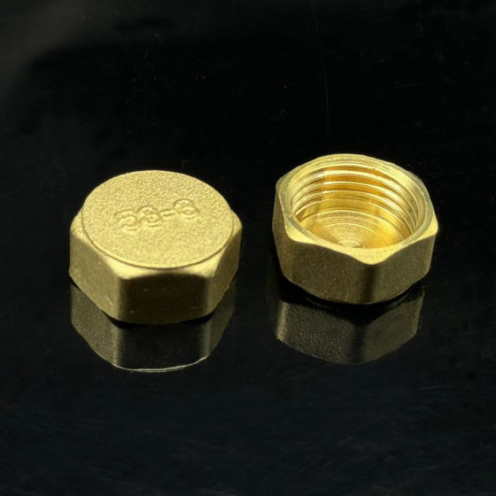 All copper plug 4 points 1/2 thickened inner wire plug water pipe cap pipe fitting inner tooth plug plumbing copper fitting plug
