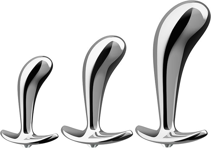 Metal Anchor Anal Plug with Drill Design, Large Size, Manual Control — detail image 3