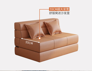 Ft Sofa Bed Dual-Use Folding Lazy Bed Sheet Multi-Functional Living Room Small Apartment Tatami Double Simple Fabric