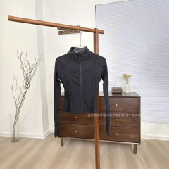 Luluヨガジャケット女性ネジ速ドライジャケットスリム長袖フィットネス服アウトドア .com