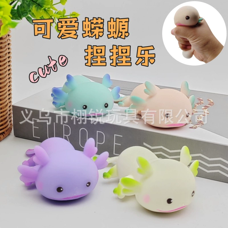 Мягкая игрушка-антистресс в виде мультяшной октагональной саламандры, реалистичная, для снятия стресса, любимая детьми игрушка для снятия напряжения, оптовая продажа от производителя