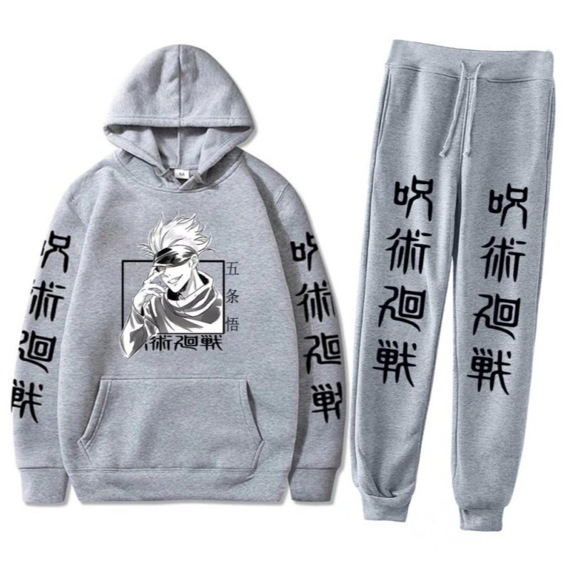 Anime Manga Jujutsu Kaisen Hoodie Megumi Hoodie Cartoon Streetwear Sports Suit Sweatshirt