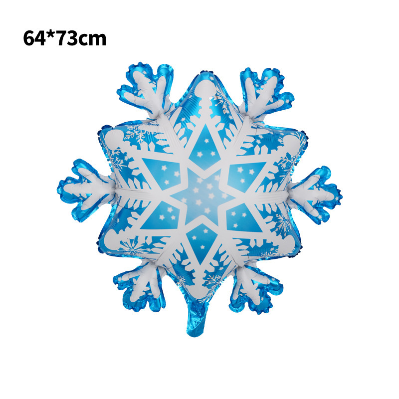 18 pulgadas película de aluminio bola bola globo de Navidad dibujos animados tema de hielo y nieve fiesta noche de Navidad papel de aluminio globo decoración