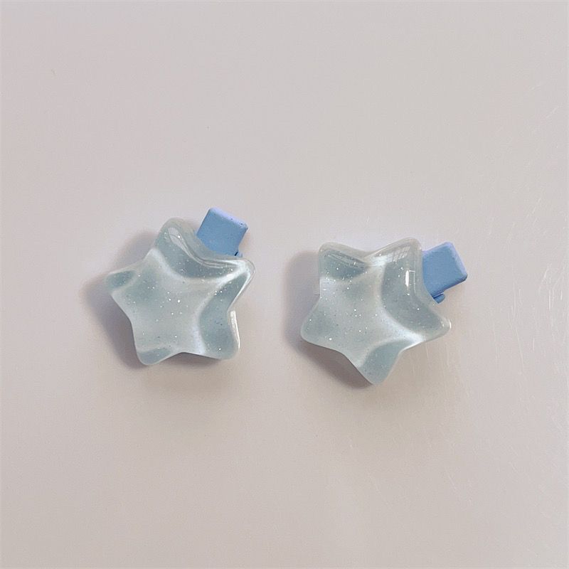 블루 스타 작은 사이드 클립