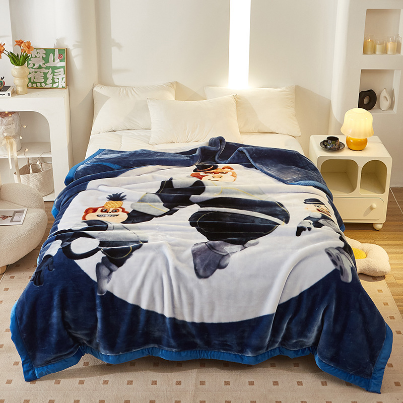 Comercio exterior transfronterizo espesado doble capa mantas de lacerel gran manta de boda roja de oficina siesta mantas de sofá mantas al por mayor