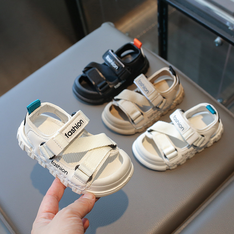 Sandalias para Niños, Estilo Verano 2026, para Niños Pequeños, Zapatos Infantiles con Punta Cerrada, Zapatos de Playa para Niños, Antideslizantes y Anti-patadas