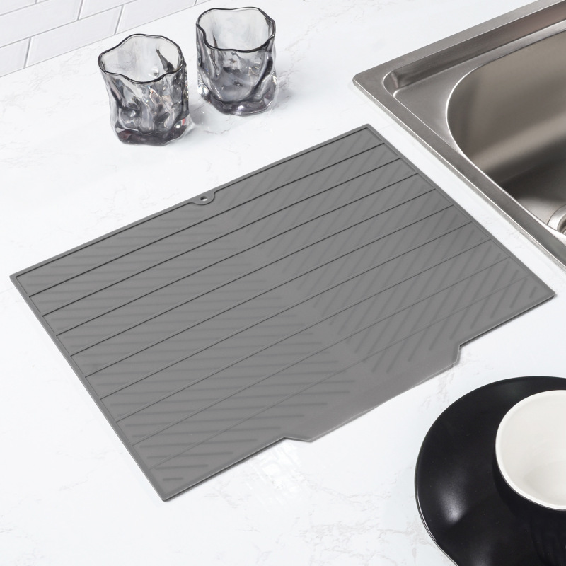 Amazonのベストセラーのシリコン排水マット、断熱マット、キッチンプレースマット、カップ食器乾燥用ツイル水フィルターマット、在庫あり|undefined