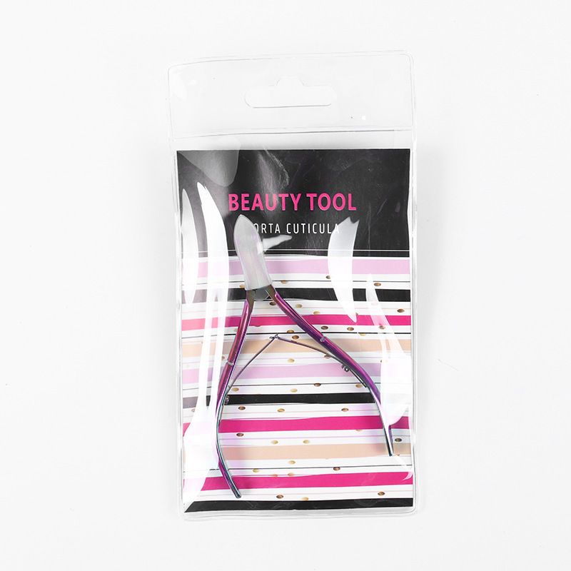 D501 pinzas de cuero muerto titanio de color (bolsa de pvc)