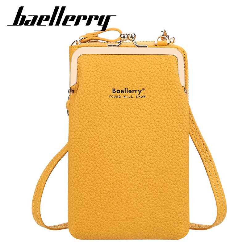 Women's Wallet Vertical Baellerry Korean Style Versatile Shoulder Bag Fashionable Pebbled Mobile Phone Bag Crossbody for Women Women's Wallet Vertical Baellerry Korean Style Versatile Shoulder Bag Fashionable Pebbled Mobile Phone Bag Crossbody for Women