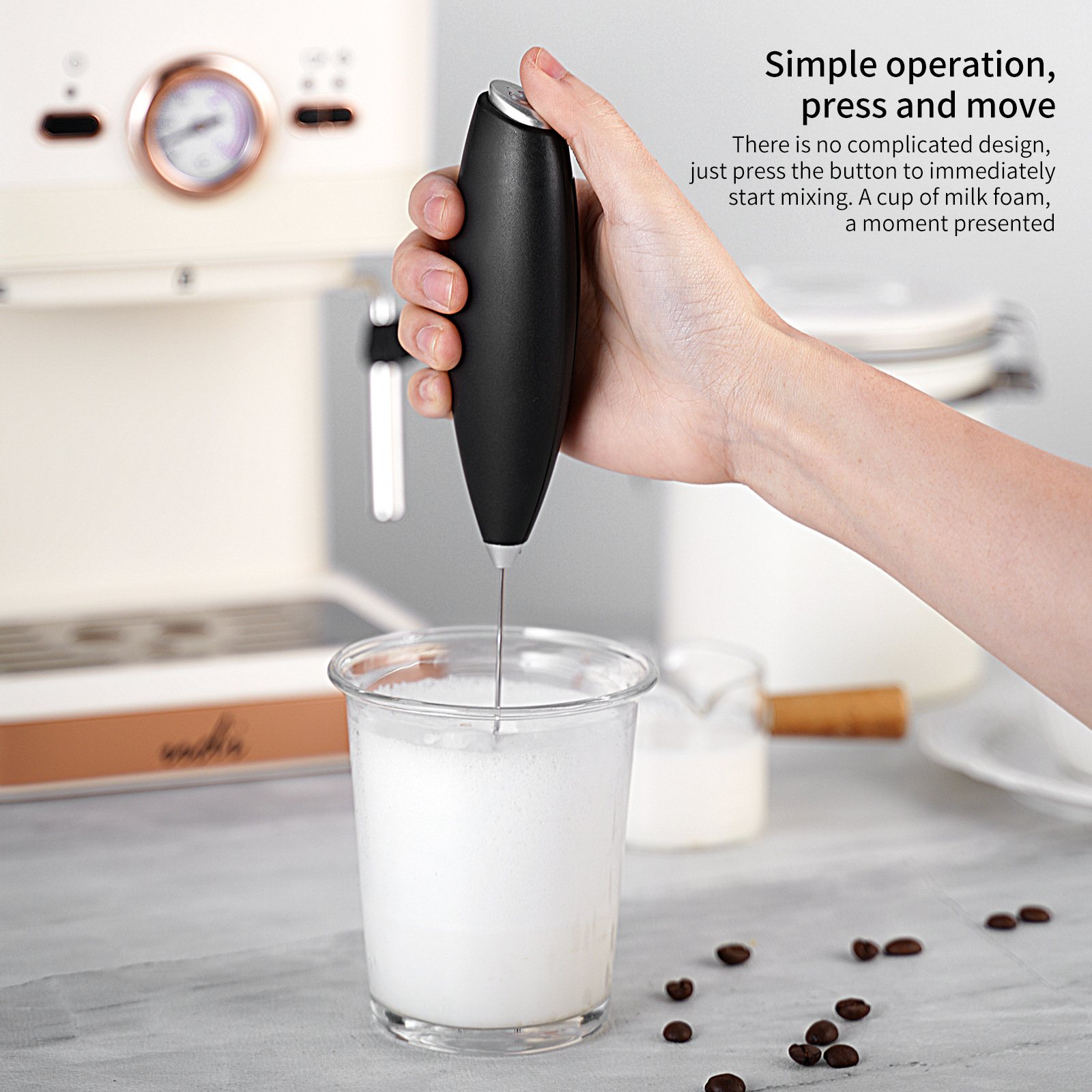 新款跨境电动打蛋器、奶泡器咖啡搅拌、手持无线打发器、奶油搅拌