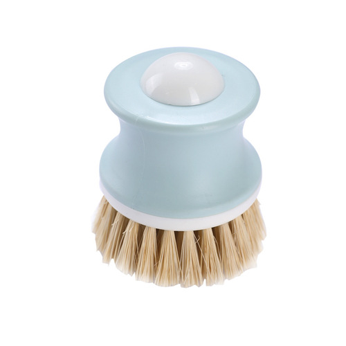 Long handle round head pot washing brush non-stick oil dishwashing cleaning brush kitchen supplies household pot cleaning brush