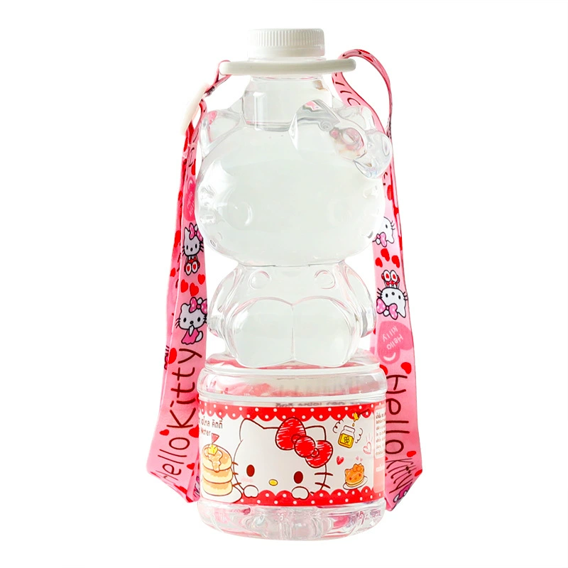 Минеральная вода (Hello Kitty) Таиланд импорт, бутылки в форме медведя, 300 / 620 мл